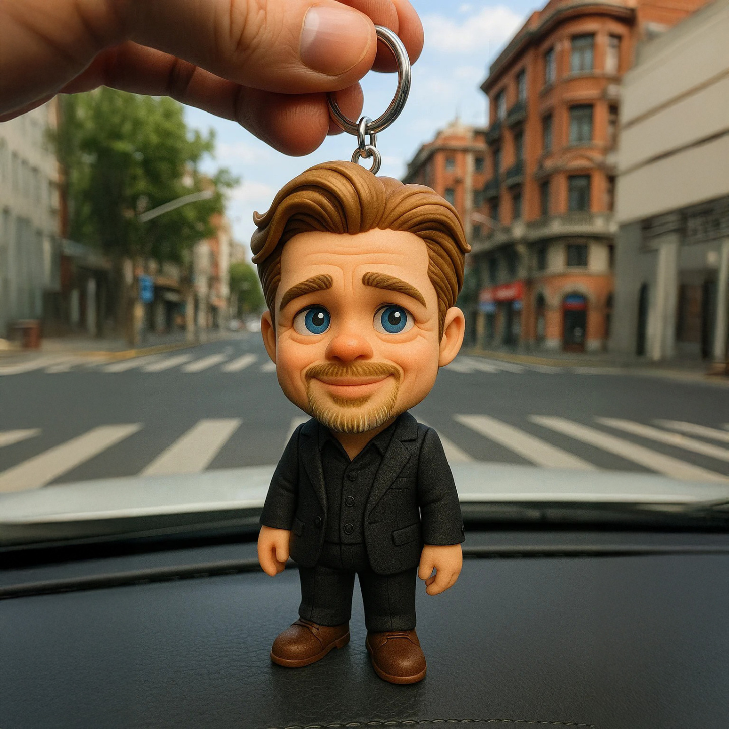 Grazioso Portachiavi 3d Personalizzato Con Personaggio Personalizzato Realizzato Dalla Tua Immagine - mymoonlampit
