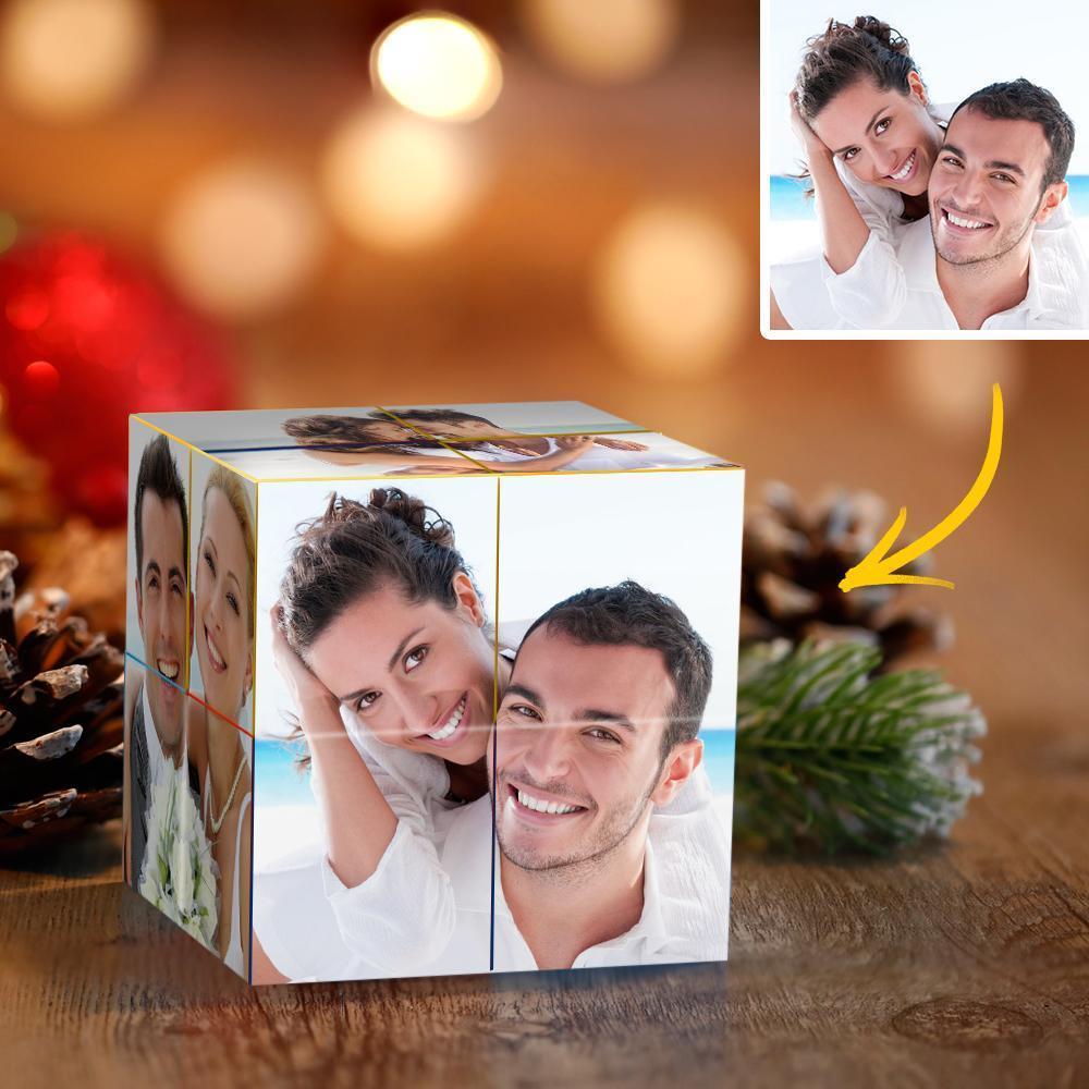 Cubo Di Rubik Con Foto Personalizzata Cubo Fotografico Infinity Personalizzato Cubo Fotografico Pieghevole Per Coppia - fotolampadaluna