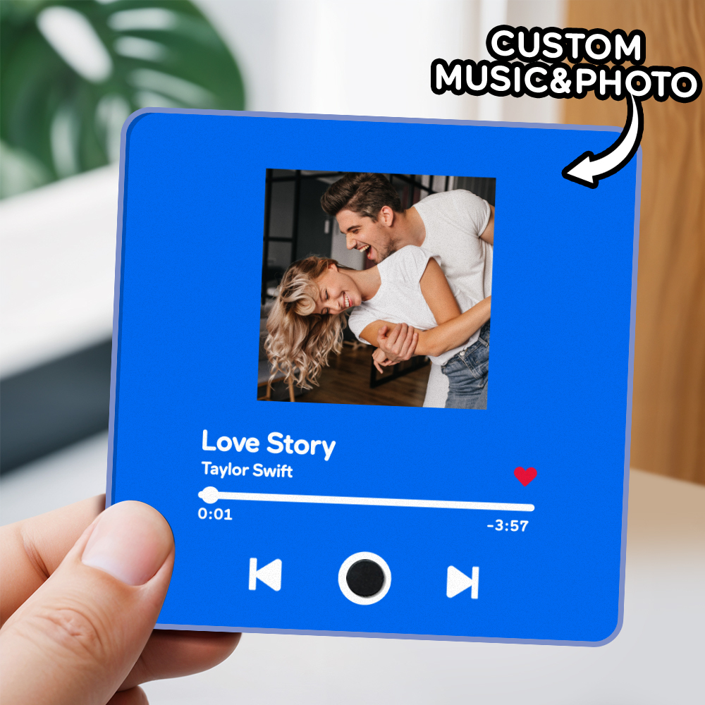 Album Fotografico Personalizzato Magnete Da Frigorifero Musica Adesivo Da Parete Per Foto Movimento Musicale Che Può Essere Riprodotto Senza Telefono Cellulare Musica Magnete Da Frigorifero Pro - mymoonlampit