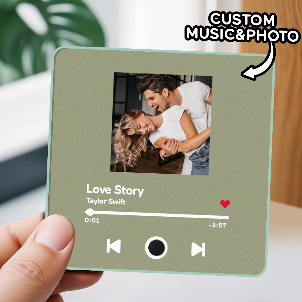 Album Fotografico Personalizzato Magnete Da Frigorifero Musica Adesivo Da Parete Per Foto Movimento Musicale Che Può Essere Riprodotto Senza Telefono Cellulare Musica Magnete Da Frigorifero Pro - mymoonlampit