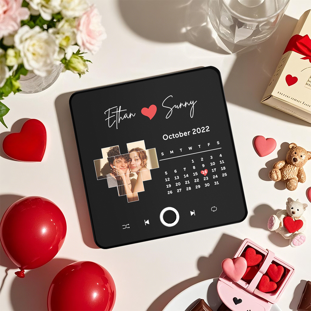 Album Fotografico Personalizzato Per La Festa Della Mamma, Magnete Da Frigorifero, Adesivo Fotografico Da Parete Con Musica, Movimento Musicale Riproducibile Senza Telefono Cellulare, Magnete Da Frigorifero Musicale Pro, Può Riprodurre Brani - mymoonlampit