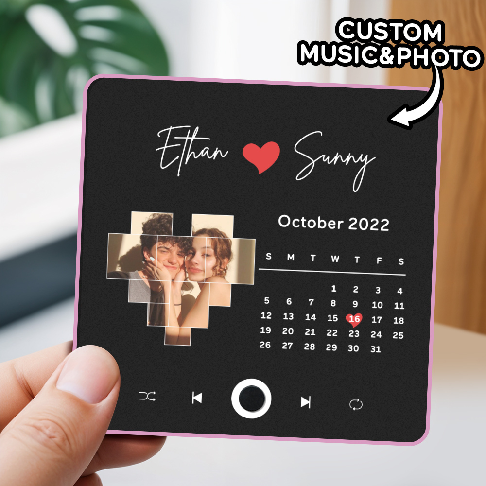 Album Fotografico Personalizzato Magnete Da Frigorifero Musica Adesivo Da Parete Per Foto Movimento Musicale Che Può Essere Riprodotto Senza Telefono Cellulare Musica Magnete Da Frigorifero Pro - mymoonlampit