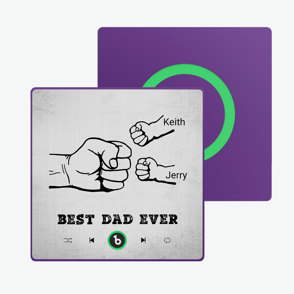 Regalo Per La Festa Del Papà, Magnete Per Frigorifero Musicale Personalizzato, Cornice Colorata, Album, Magnete Per Frigorifero, Adesivo Fotografico Da Parete Con Musica, Può Riprodurre Canzoni, Regalo Per Papà - mymoonlampit