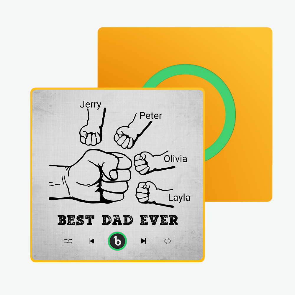Regalo Per La Festa Del Papà, Magnete Per Frigorifero Musicale Personalizzato, Cornice Colorata, Album, Magnete Per Frigorifero, Adesivo Fotografico Da Parete Con Musica, Può Riprodurre Canzoni, Regalo Per Papà - mymoonlampit