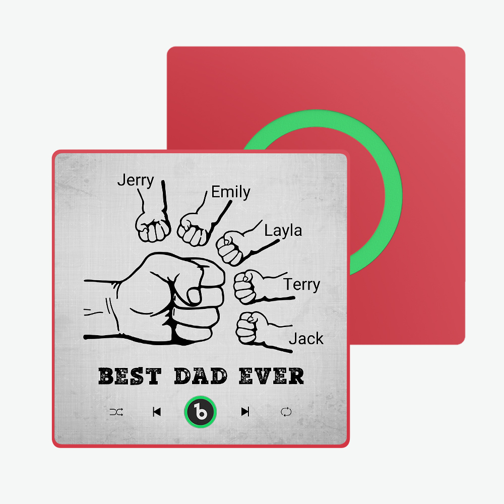 Regalo Per La Festa Del Papà, Magnete Per Frigorifero Musicale Personalizzato, Cornice Colorata, Album, Magnete Per Frigorifero, Adesivo Fotografico Da Parete Con Musica, Può Riprodurre Canzoni, Regalo Per Papà - mymoonlampit