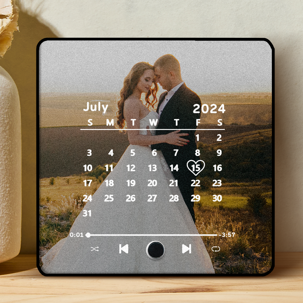Album Fotografico Personalizzato, Magnete Per Frigorifero, Adesivo Fotografico Da Parete Con Musica, Movimento Musicale Riproducibile Senza Cellulare, Magnete Per Frigorifero Musicale Pro, Può Riprodurre Brani Musicali Regalo di San Valentino