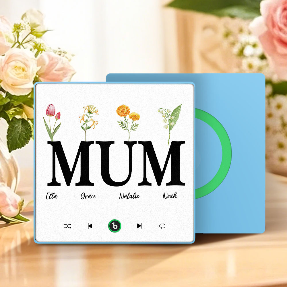 Regalo Per La Festa Della Mamma, Magnete Da Frigorifero Musicale Personalizzato, Album Con Cornice Colorata, Adesivo Da Parete Con Foto Musicale, Può Riprodurre Canzoni, Regalo Per La Mamma - mymoonlampit