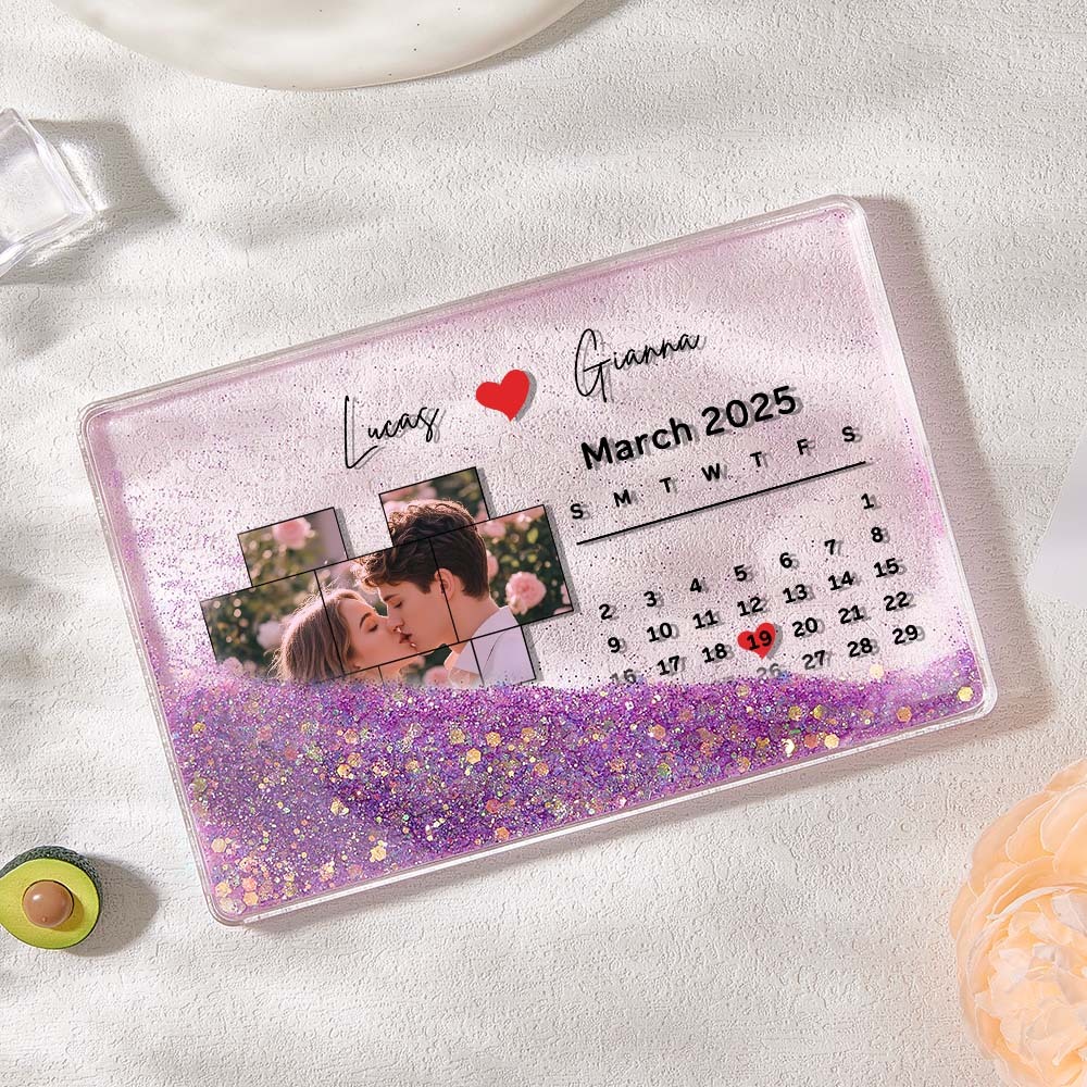 Magneti Per Frigorifero In Acrilico Con Foto Personalizzate, Date Personalizzate, Frigorifero - mymoonlampit