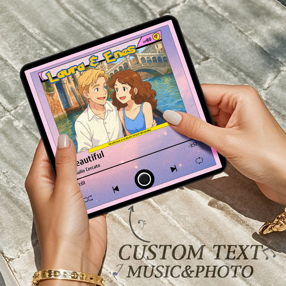 Magnete Da Frigorifero Con Foto Di Cartoni Animati Personalizzata, Riproducibile Senza Telefono Cellulare, Magnete Da Frigorifero Con Foto Musicale Per La Persona Amata - mymoonlampit