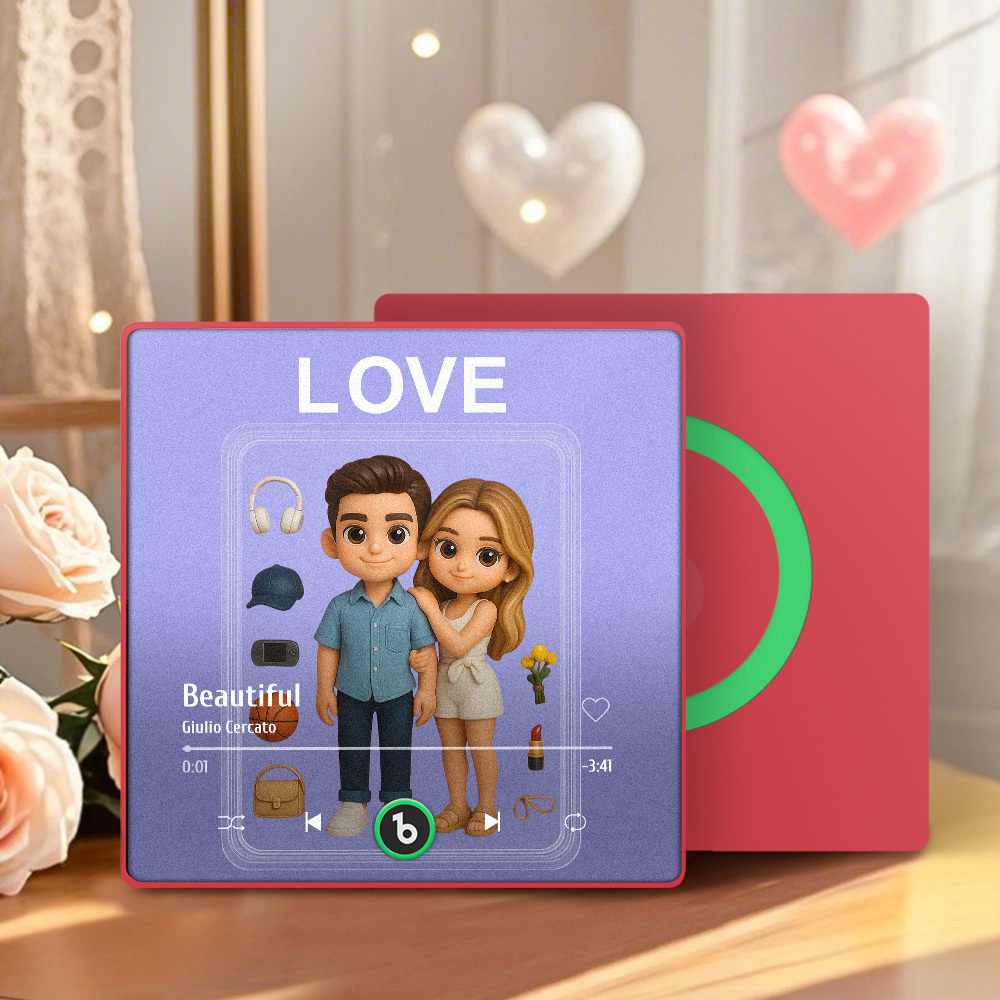 Ritratti Di Action Figure Personalizzate Per Tutto Il Corpo Magnete Da Frigorifero Con Musica Cornice Per Foto Personalizzata Regalo Per Coppie - mymoonlampit