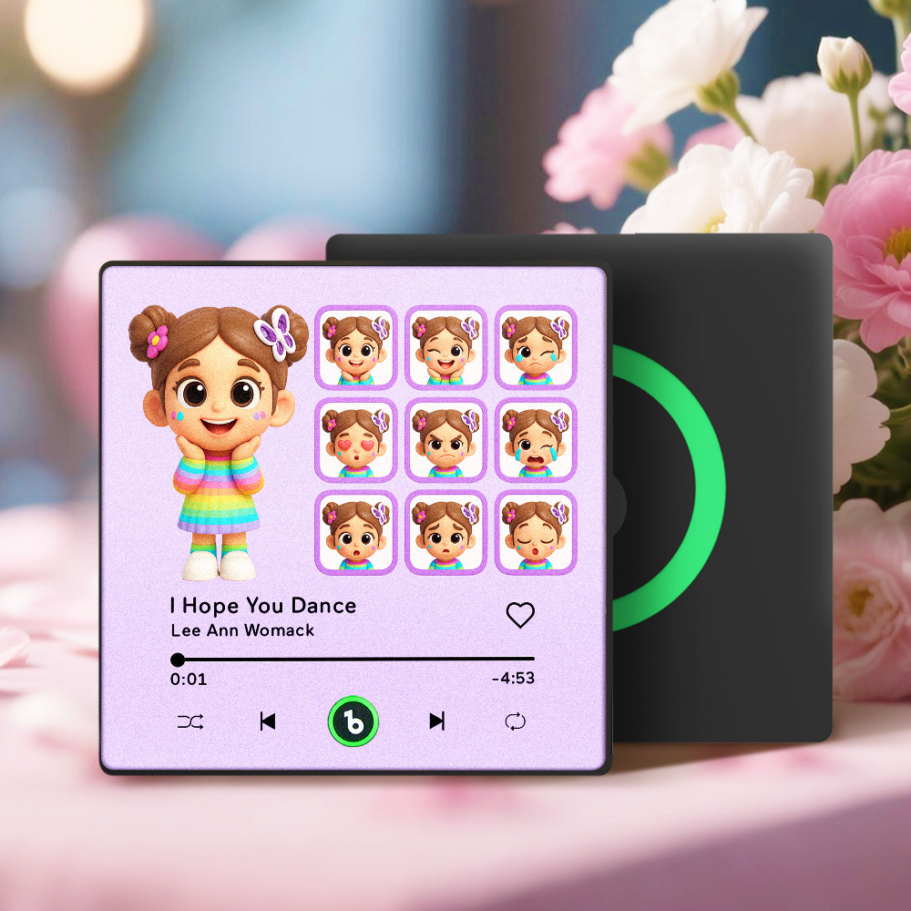 Cornice Per Foto Personalizzata Con Magnete Per Frigorifero Con Musica Ed Espressioni Divertenti, Regalo Per Lei