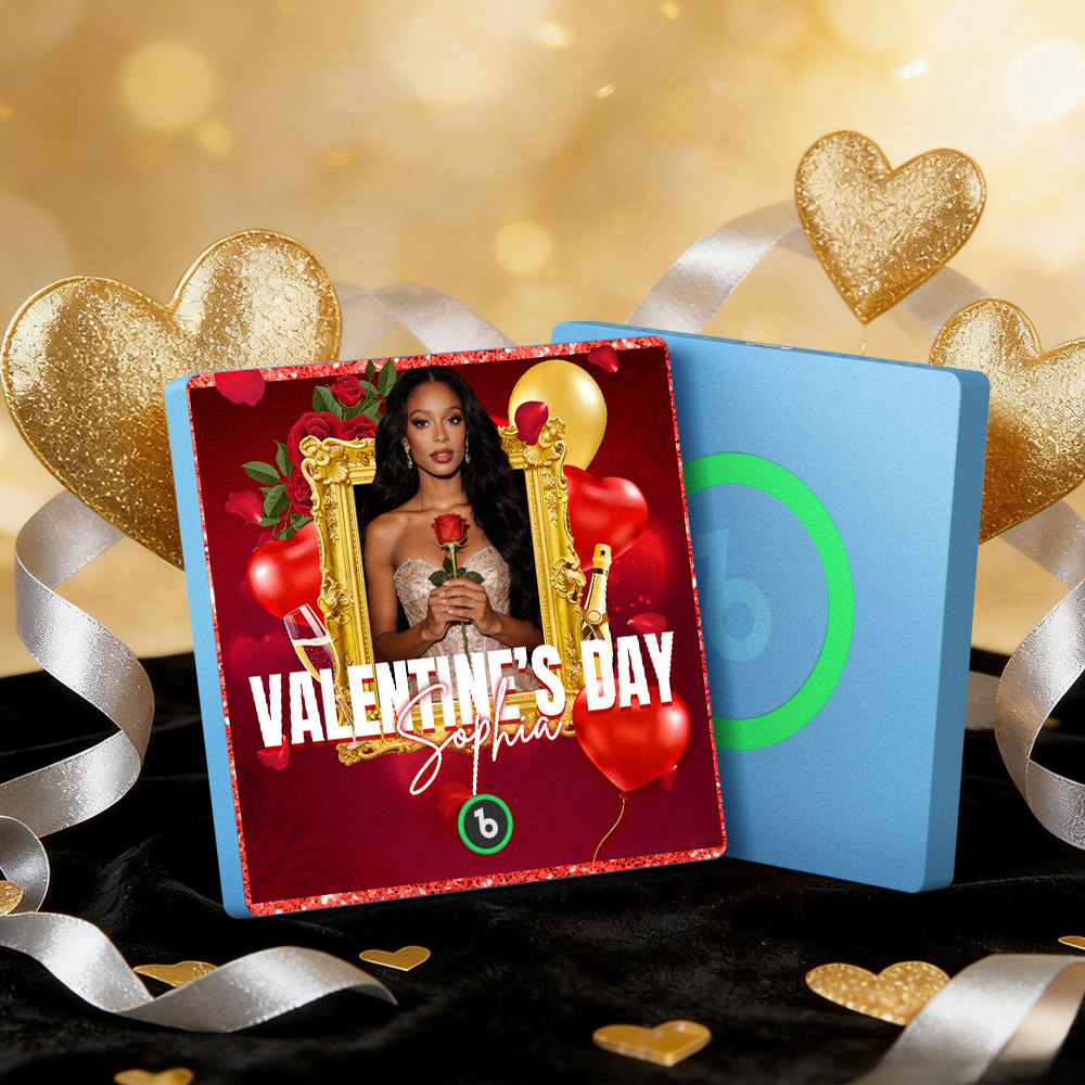 Magneti Da Frigorifero Musicali Personalizzati, Cornice Colorata, Album, Magnete Da Frigorifero, Può Riprodurre Canzoni, Cuore E Palloncino, Regalo Di San Valentino - mymoonlampit