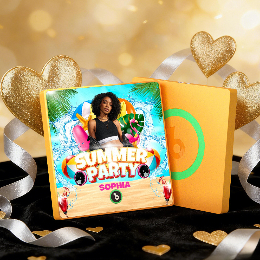 Magneti Da Frigorifero Musicali Personalizzati, Cornice Colorata Per Feste Estive, Album, Magneti Da Frigorifero, Possono Riprodurre Canzoni, Regalo - mymoonlampit