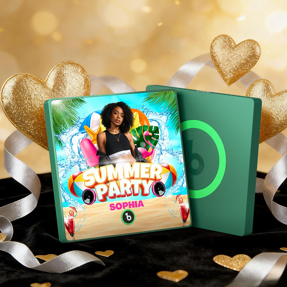 Magneti Da Frigorifero Musicali Personalizzati, Cornice Colorata Per Feste Estive, Album, Magneti Da Frigorifero, Possono Riprodurre Canzoni, Regalo - mymoonlampit