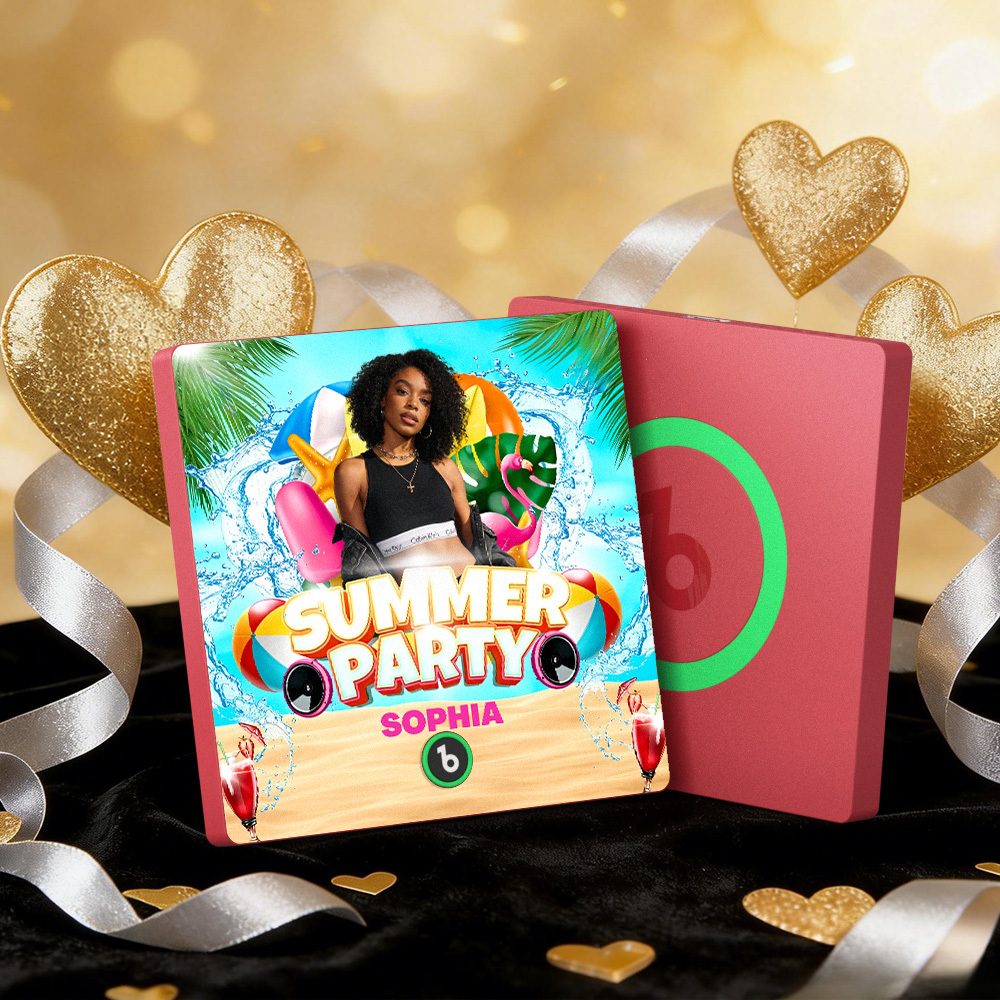 Magneti Da Frigorifero Musicali Personalizzati, Cornice Colorata Per Feste Estive, Album, Magneti Da Frigorifero, Possono Riprodurre Canzoni, Regalo - mymoonlampit