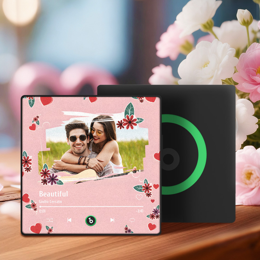 Foto Personalizzate Con Magnete Per Frigorifero Con Musica A Forma Di Cuore Rosso, Magnete Musicale Personalizzato, Regalo Di San Valentino Per Lei - mymoonlampit