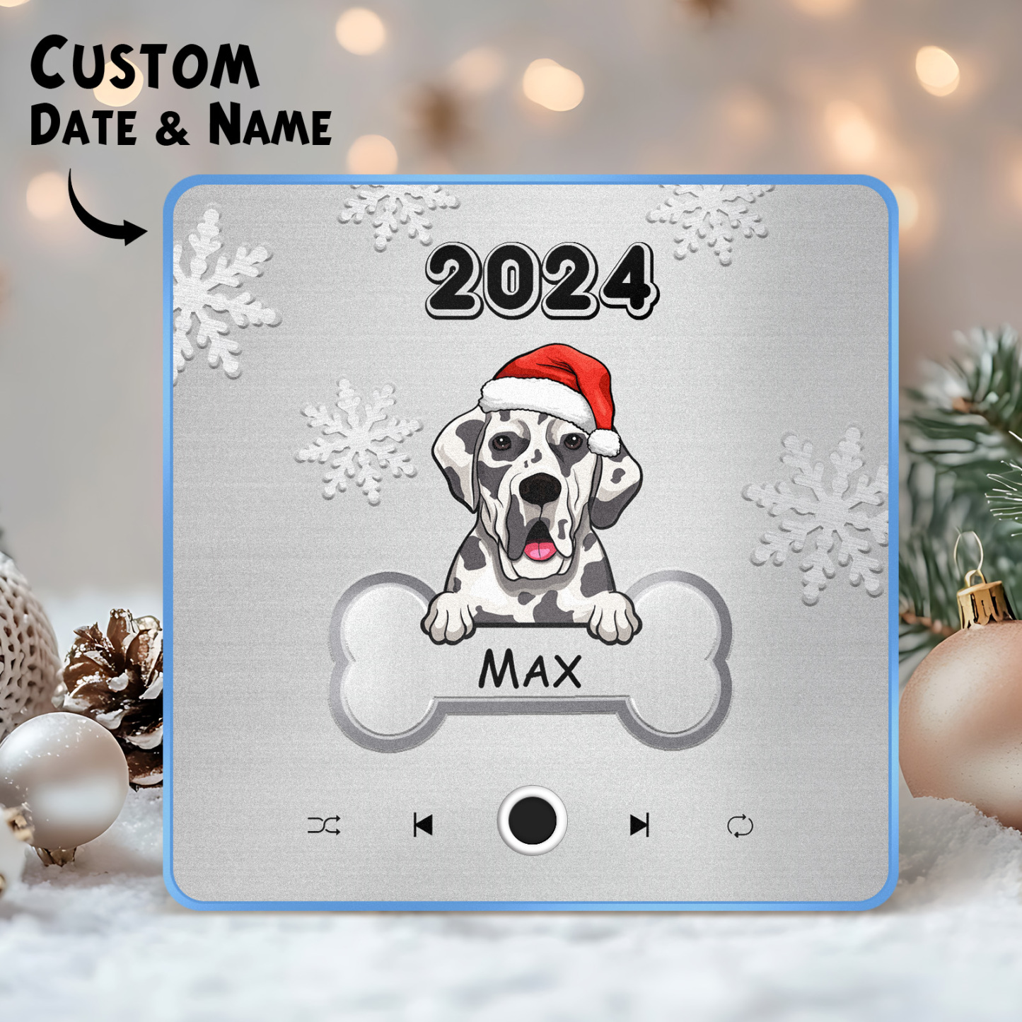 Magnete Da Frigorifero Con Musica Personalizzata Cane Da Compagnia Personalizzato Buon Natale I Magneti Musicali Personalizzati Possono Riprodurre Canzoni Regalo Di Natale Regali Per Gli Amanti Degli Animali Domestici - mymoonlampit