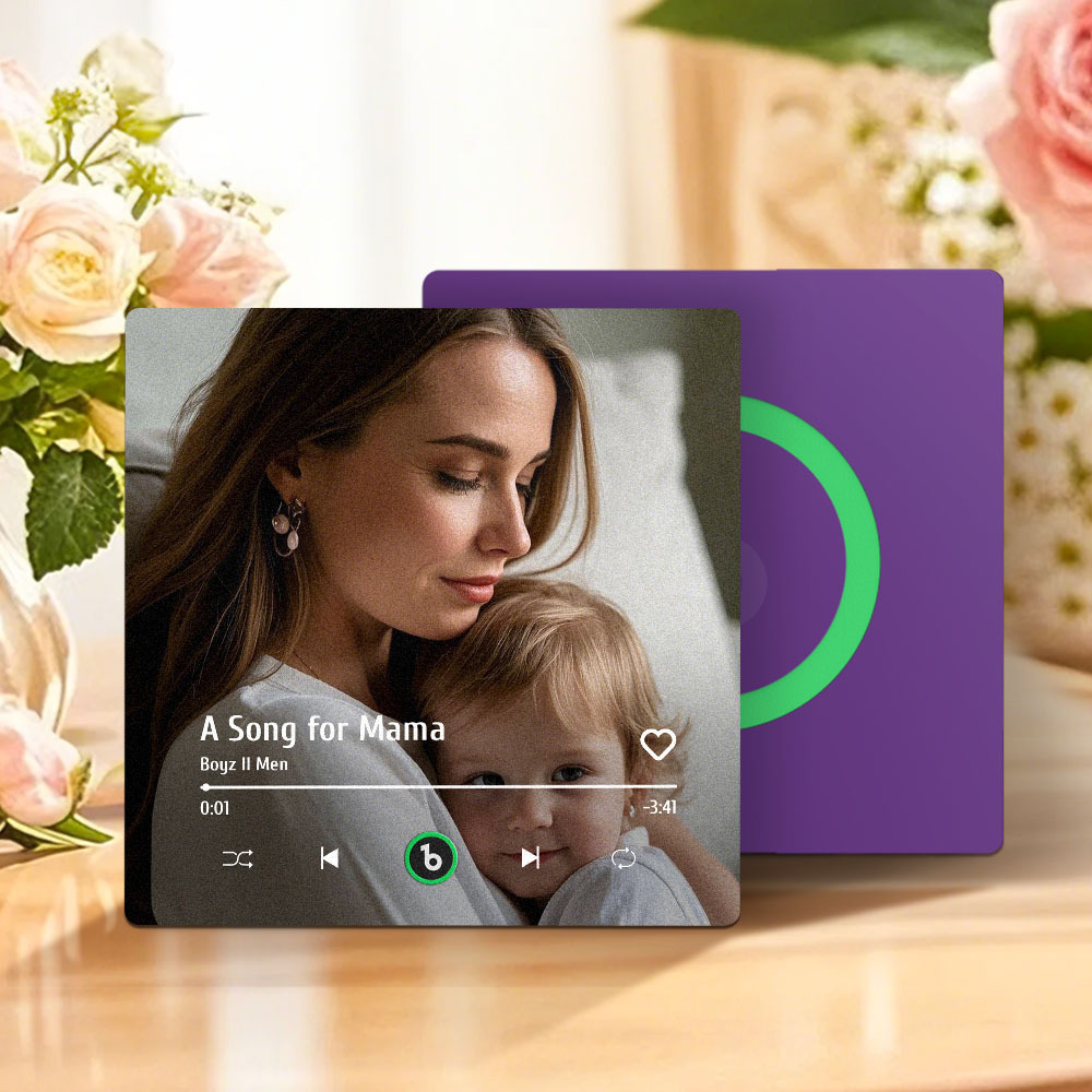 Regalo Per La Festa Della Mamma, Magnete Per Frigorifero Musicale, Nuovo Adesivo Fotografico Da Parete Con Aggiornamento 4.0, Che Riproduce Musica Senza Telefono Cellulare, Stili Multipli, Regalo Per La Mamma - mymoonlampit