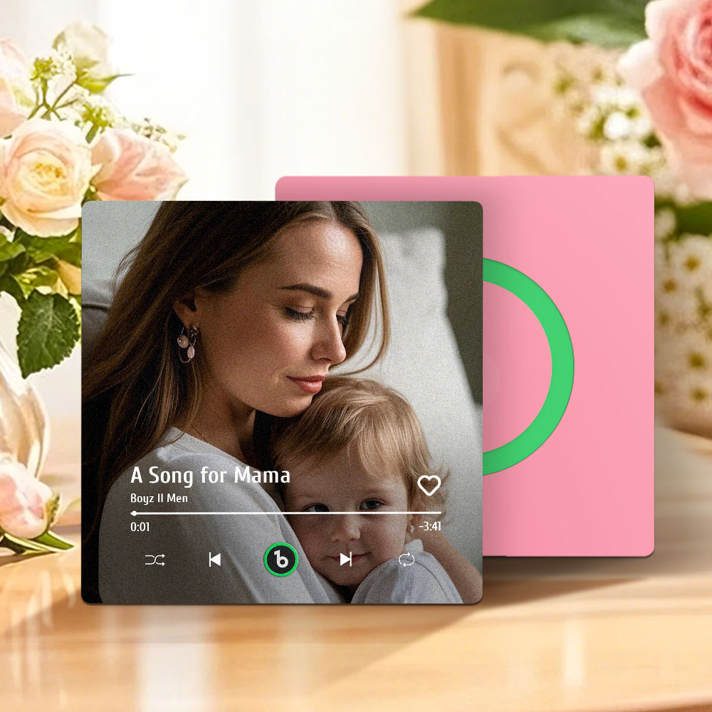 Regalo Per La Festa Della Mamma, Magnete Per Frigorifero Musicale, Nuovo Adesivo Fotografico Da Parete Con Aggiornamento 4.0, Che Riproduce Musica Senza Telefono Cellulare, Stili Multipli, Regalo Per La Mamma - mymoonlampit