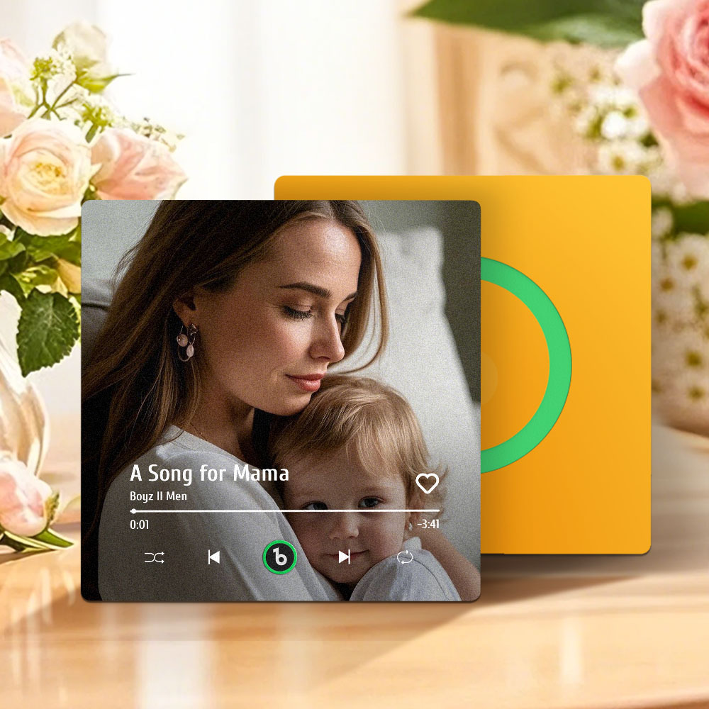 Regalo Per La Festa Della Mamma, Magnete Per Frigorifero Musicale, Nuovo Adesivo Fotografico Da Parete Con Aggiornamento 4.0, Che Riproduce Musica Senza Telefono Cellulare, Stili Multipli, Regalo Per La Mamma - mymoonlampit