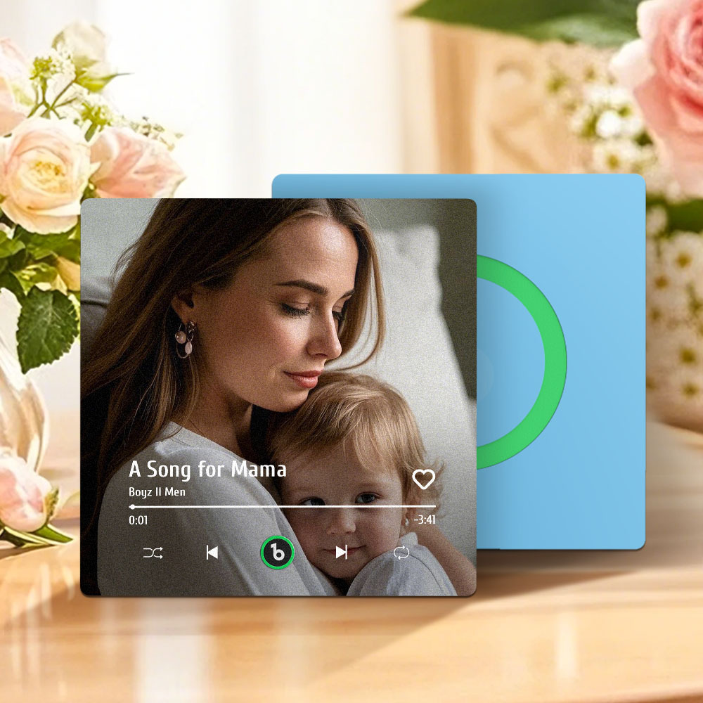 Regalo Per La Festa Della Mamma, Magnete Per Frigorifero Musicale, Nuovo Adesivo Fotografico Da Parete Con Aggiornamento 4.0, Che Riproduce Musica Senza Telefono Cellulare, Stili Multipli, Regalo Per La Mamma - mymoonlampit