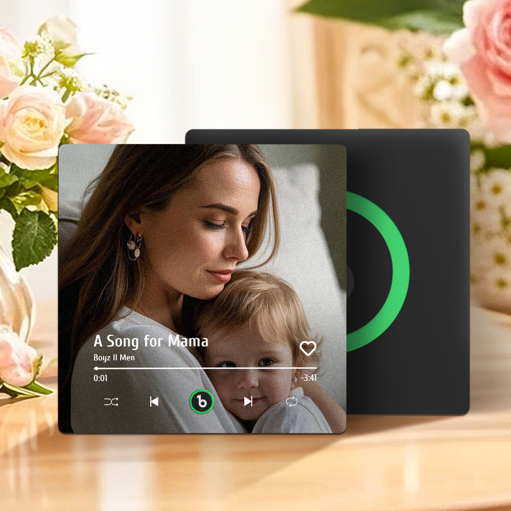 Regalo Per La Festa Della Mamma, Magnete Per Frigorifero Musicale, Nuovo Adesivo Fotografico Da Parete Con Aggiornamento 4.0, Che Riproduce Musica Senza Telefono Cellulare, Stili Multipli, Regalo Per La Mamma - mymoonlampit
