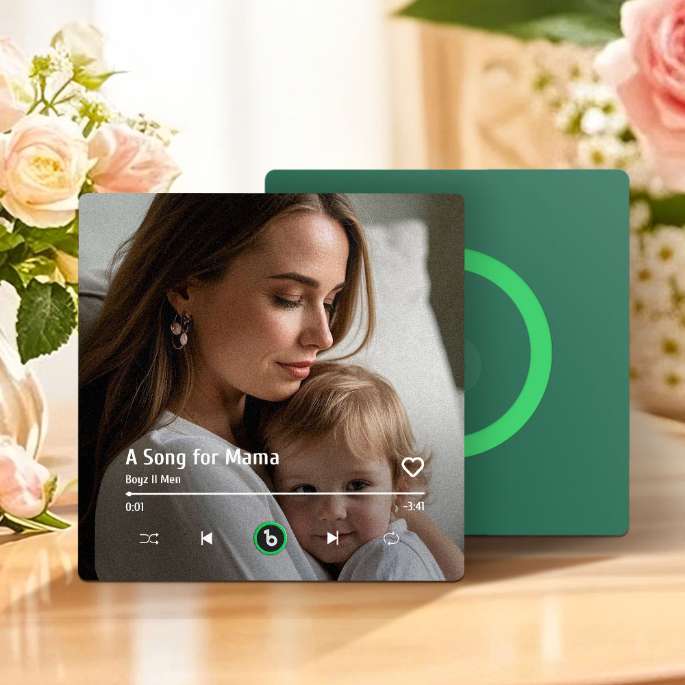 Regalo Per La Festa Della Mamma, Magnete Per Frigorifero Musicale, Nuovo Adesivo Fotografico Da Parete Con Aggiornamento 4.0, Che Riproduce Musica Senza Telefono Cellulare, Stili Multipli, Regalo Per La Mamma - mymoonlampit