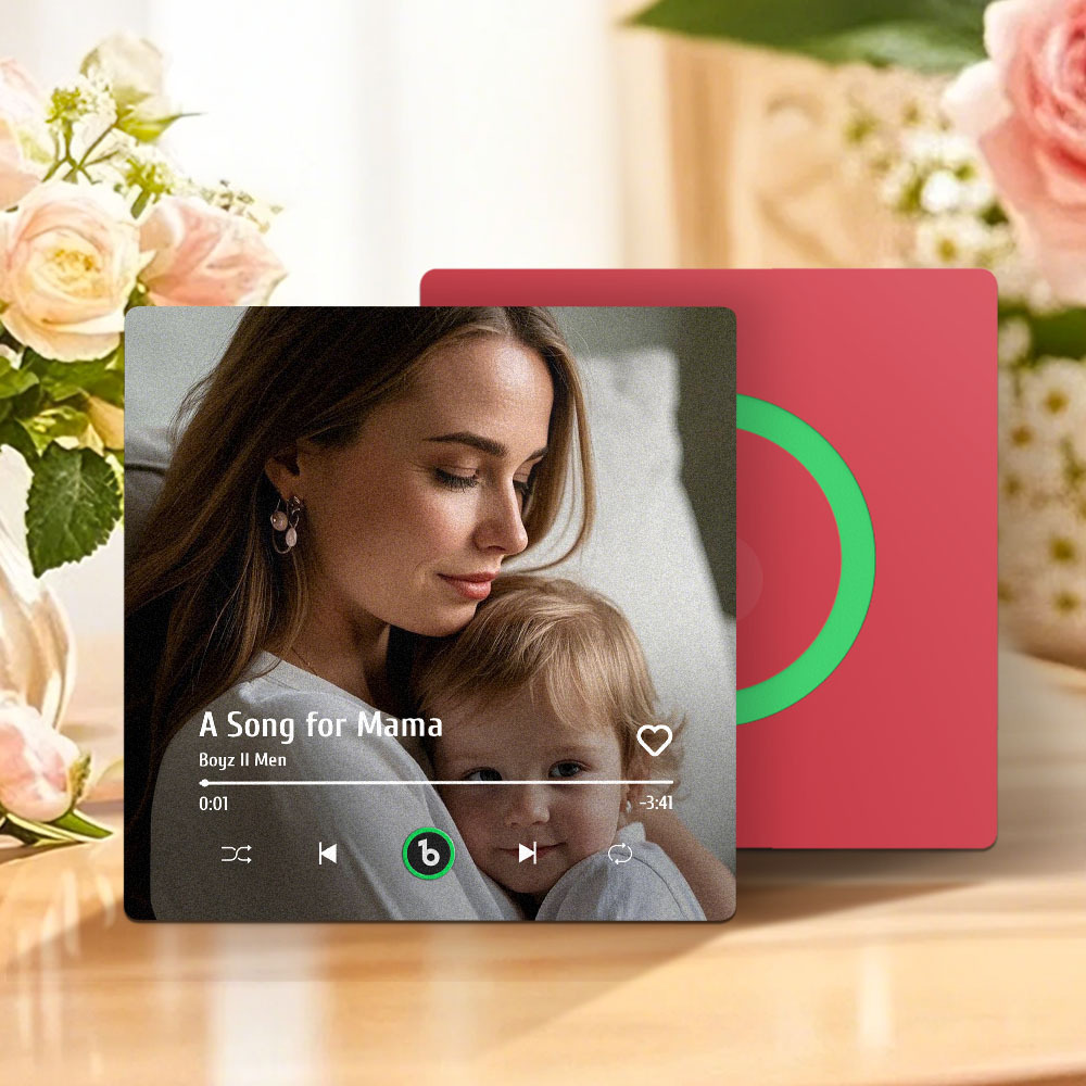 Regalo Per La Festa Della Mamma, Magnete Per Frigorifero Musicale, Nuovo Adesivo Fotografico Da Parete Con Aggiornamento 4.0, Che Riproduce Musica Senza Telefono Cellulare, Stili Multipli, Regalo Per La Mamma - mymoonlampit