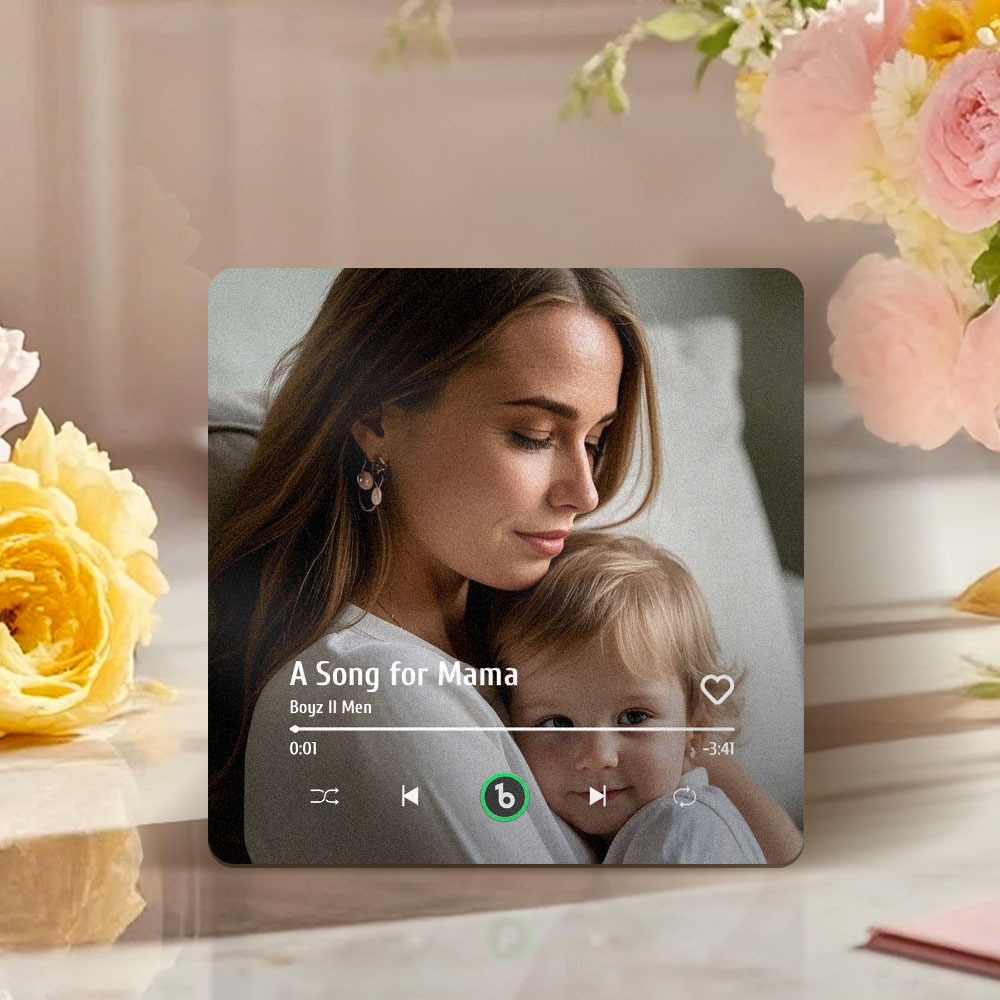 Regalo Per La Festa Della Mamma, Magnete Per Frigorifero Musicale, Nuovo Adesivo Fotografico Da Parete Con Aggiornamento 4.0, Che Riproduce Musica Senza Telefono Cellulare, Stili Multipli, Regalo Per La Mamma - mymoonlampit
