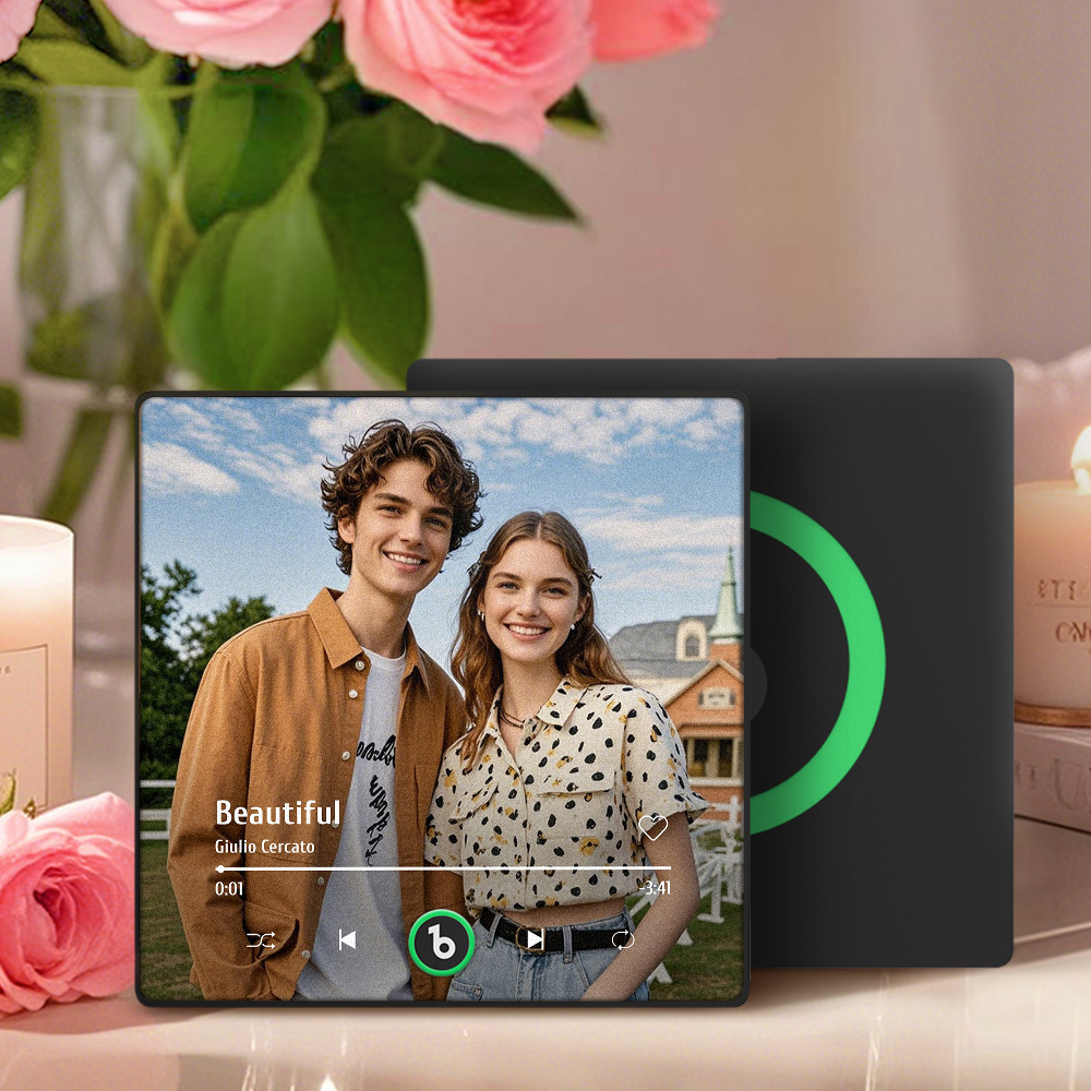 Magneti Da Frigorifero Musicali Personalizzati, Magneti Da Frigorifero Musicali Personalizzati, Album Con Cornice Colorata, Magneti Da Frigorifero Con Possibilità Di Riprodurre Canzoni, Regalo Per La Persona Amata - mymoonlampit