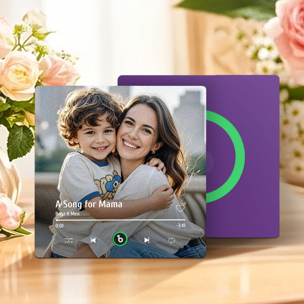 Regalo Per La Festa Della Mamma, Magnete Per Frigorifero Musicale, Nuovo Adesivo Fotografico Da Parete Con Aggiornamento 4.0, Che Riproduce Musica Senza Telefono Cellulare, Stili Multipli, Regalo Per La Mamma - mymoonlampit