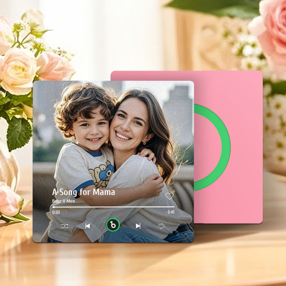 Regalo Per La Festa Della Mamma, Magnete Per Frigorifero Musicale, Nuovo Adesivo Fotografico Da Parete Con Aggiornamento 4.0, Che Riproduce Musica Senza Telefono Cellulare, Stili Multipli, Regalo Per La Mamma - mymoonlampit