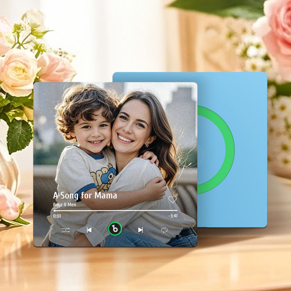Regalo Per La Festa Della Mamma, Magnete Per Frigorifero Musicale, Nuovo Adesivo Fotografico Da Parete Con Aggiornamento 4.0, Che Riproduce Musica Senza Telefono Cellulare, Stili Multipli, Regalo Per La Mamma - mymoonlampit