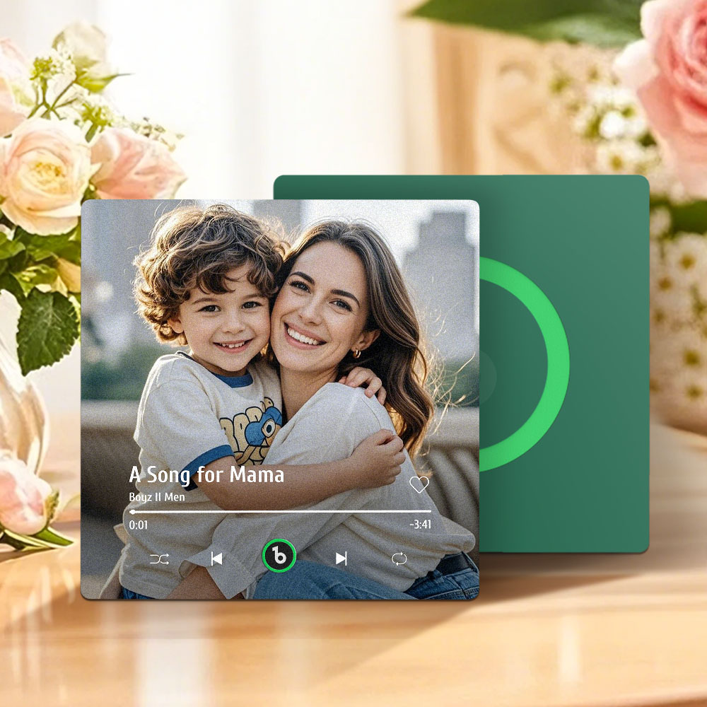 Regalo Per La Festa Della Mamma, Magnete Per Frigorifero Musicale, Nuovo Adesivo Fotografico Da Parete Con Aggiornamento 4.0, Che Riproduce Musica Senza Telefono Cellulare, Stili Multipli, Regalo Per La Mamma - mymoonlampit