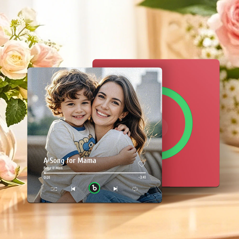 Regalo Per La Festa Della Mamma, Magnete Per Frigorifero Musicale, Nuovo Adesivo Fotografico Da Parete Con Aggiornamento 4.0, Che Riproduce Musica Senza Telefono Cellulare, Stili Multipli, Regalo Per La Mamma - mymoonlampit