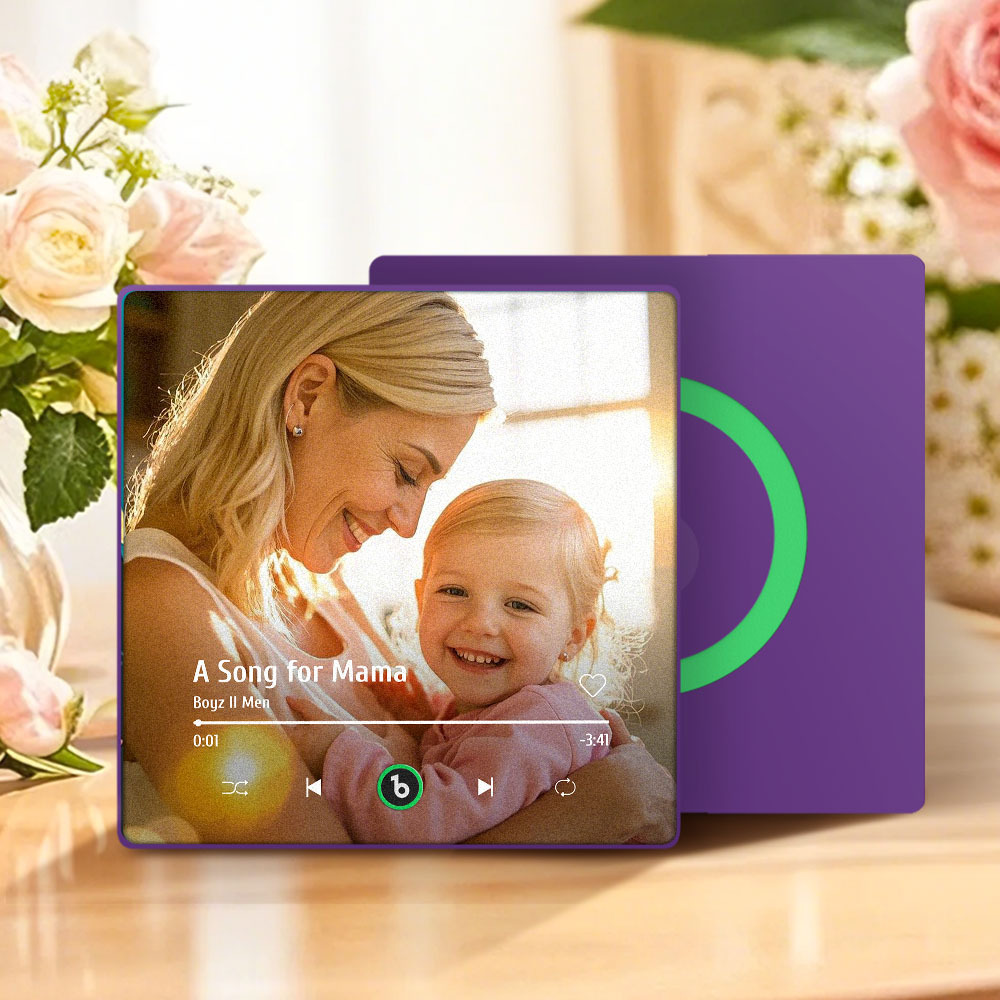 Regalo Per La Festa Della Mamma, Magnete Per Frigorifero Musicale, Nuovo Adesivo Fotografico Da Parete Con Aggiornamento 4.0, Che Riproduce Musica Senza Telefono Cellulare, Stili Multipli, Regalo Per La Mamma - mymoonlampit