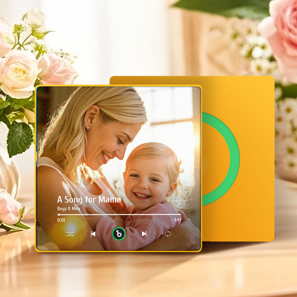 Regalo Per La Festa Della Mamma, Magnete Per Frigorifero Musicale, Nuovo Adesivo Fotografico Da Parete Con Aggiornamento 4.0, Che Riproduce Musica Senza Telefono Cellulare, Stili Multipli, Regalo Per La Mamma - mymoonlampit