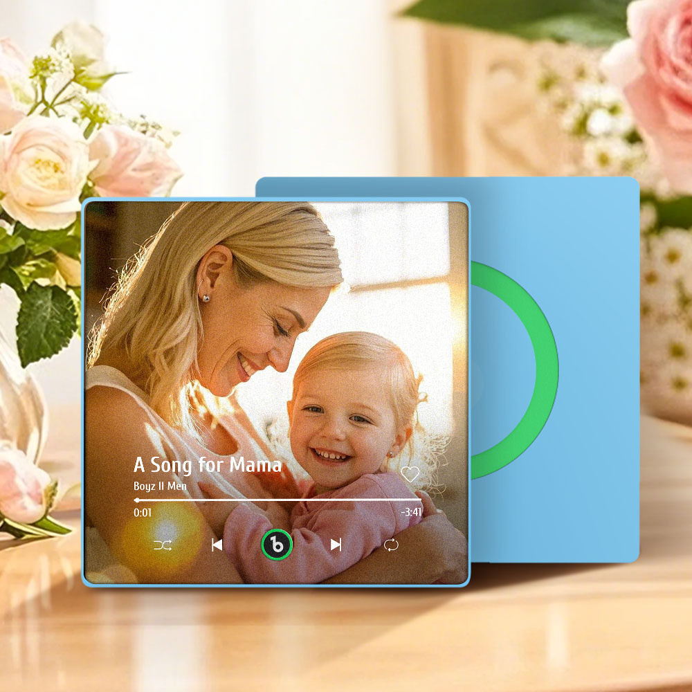Regalo Per La Festa Della Mamma, Magnete Per Frigorifero Musicale, Nuovo Adesivo Fotografico Da Parete Con Aggiornamento 4.0, Che Riproduce Musica Senza Telefono Cellulare, Stili Multipli, Regalo Per La Mamma - mymoonlampit