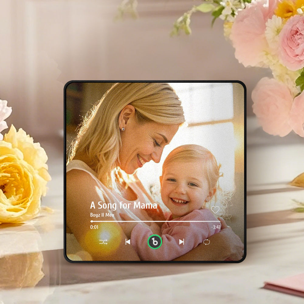 Regalo Per La Festa Della Mamma, Magnete Per Frigorifero Musicale, Nuovo Adesivo Fotografico Da Parete Con Aggiornamento 4.0, Che Riproduce Musica Senza Telefono Cellulare, Stili Multipli, Regalo Per La Mamma - mymoonlampit