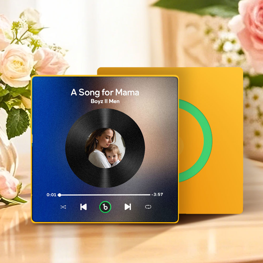 Regalo Per La Festa Della Mamma, Magnete Per Frigorifero Musicale, Nuovo Adesivo Fotografico Da Parete Con Aggiornamento 4.0, Che Riproduce Musica Senza Telefono Cellulare, Stili Multipli, Regalo Per La Mamma - mymoonlampit