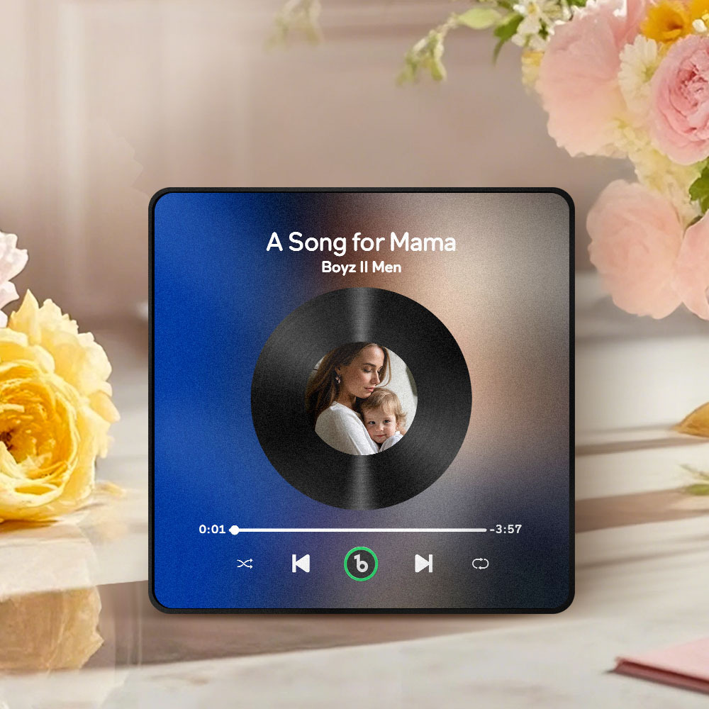 Regalo Per La Festa Della Mamma, Magnete Per Frigorifero Musicale, Nuovo Adesivo Fotografico Da Parete Con Aggiornamento 4.0, Che Riproduce Musica Senza Telefono Cellulare, Stili Multipli, Regalo Per La Mamma - mymoonlampit
