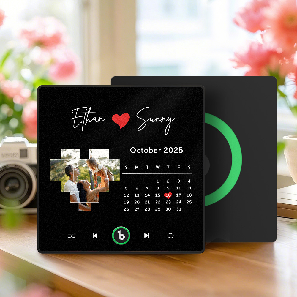 Magnete Da Frigorifero Musicale Personalizzato Per La Festa Del Papà, Album Con Cornice Colorata, Adesivo Da Parete Con Foto Musicale, Movimento Musicale Riproducibile, Regalo - mymoonlampit