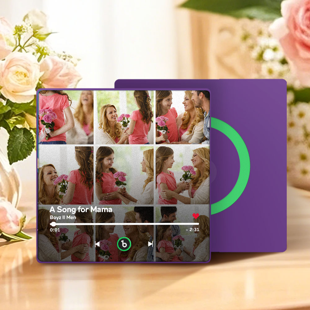 Regalo Per La Festa Della Mamma, Magnete Per Frigorifero Musicale, Nuovo Adesivo Fotografico Da Parete Con Aggiornamento 4.0, Che Riproduce Musica Senza Telefono Cellulare, Stili Multipli, Regalo Per La Mamma - mymoonlampit