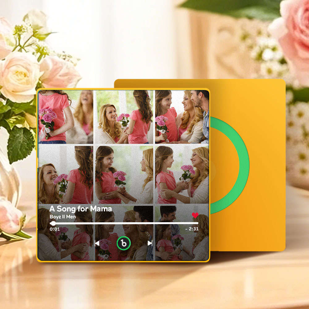 Regalo Per La Festa Della Mamma, Magnete Per Frigorifero Musicale, Nuovo Adesivo Fotografico Da Parete Con Aggiornamento 4.0, Che Riproduce Musica Senza Telefono Cellulare, Stili Multipli, Regalo Per La Mamma - mymoonlampit