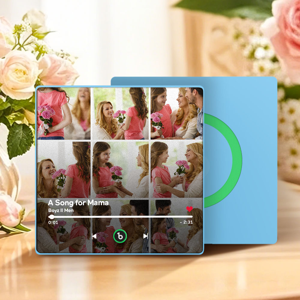 Regalo Per La Festa Della Mamma, Magnete Per Frigorifero Musicale, Nuovo Adesivo Fotografico Da Parete Con Aggiornamento 4.0, Che Riproduce Musica Senza Telefono Cellulare, Stili Multipli, Regalo Per La Mamma - mymoonlampit