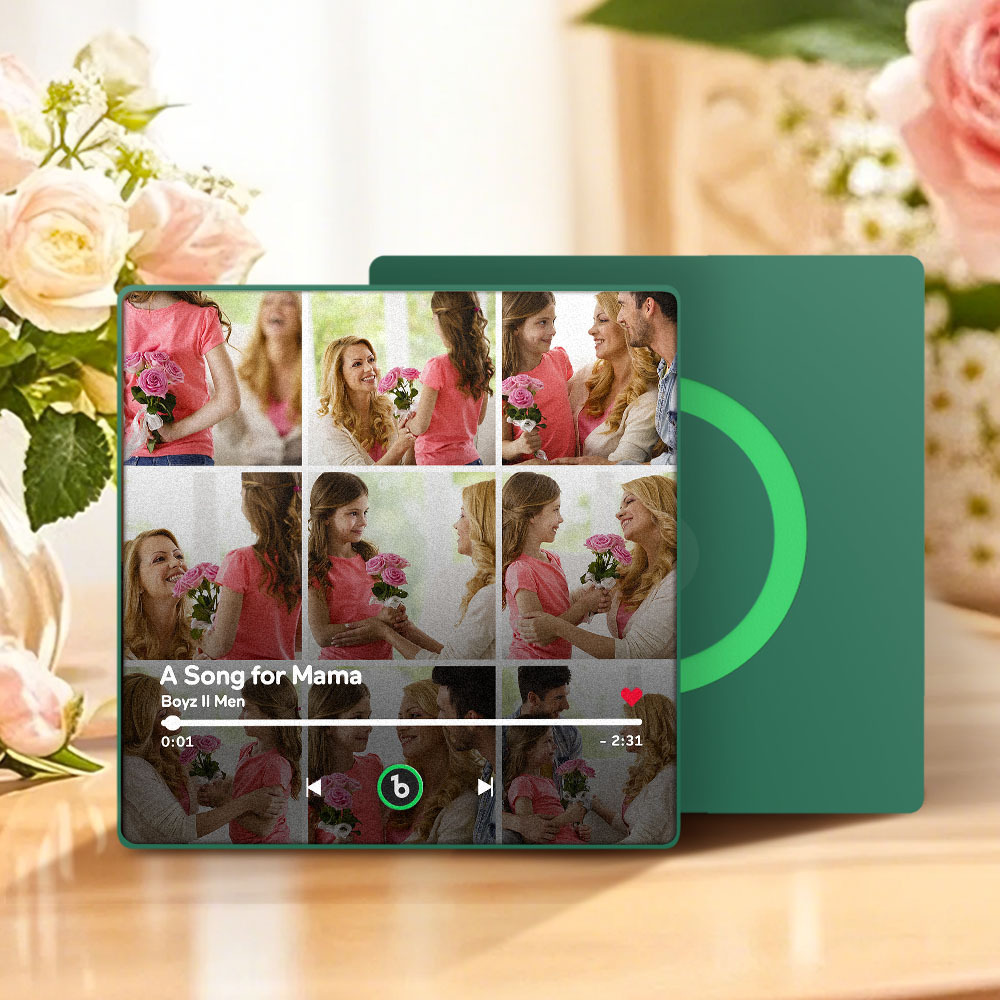 Regalo Per La Festa Della Mamma, Magnete Per Frigorifero Musicale, Nuovo Adesivo Fotografico Da Parete Con Aggiornamento 4.0, Che Riproduce Musica Senza Telefono Cellulare, Stili Multipli, Regalo Per La Mamma - mymoonlampit