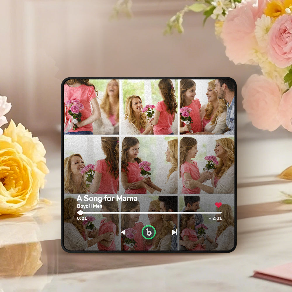 Regalo Per La Festa Della Mamma, Magnete Per Frigorifero Musicale, Nuovo Adesivo Fotografico Da Parete Con Aggiornamento 4.0, Che Riproduce Musica Senza Telefono Cellulare, Stili Multipli, Regalo Per La Mamma - mymoonlampit