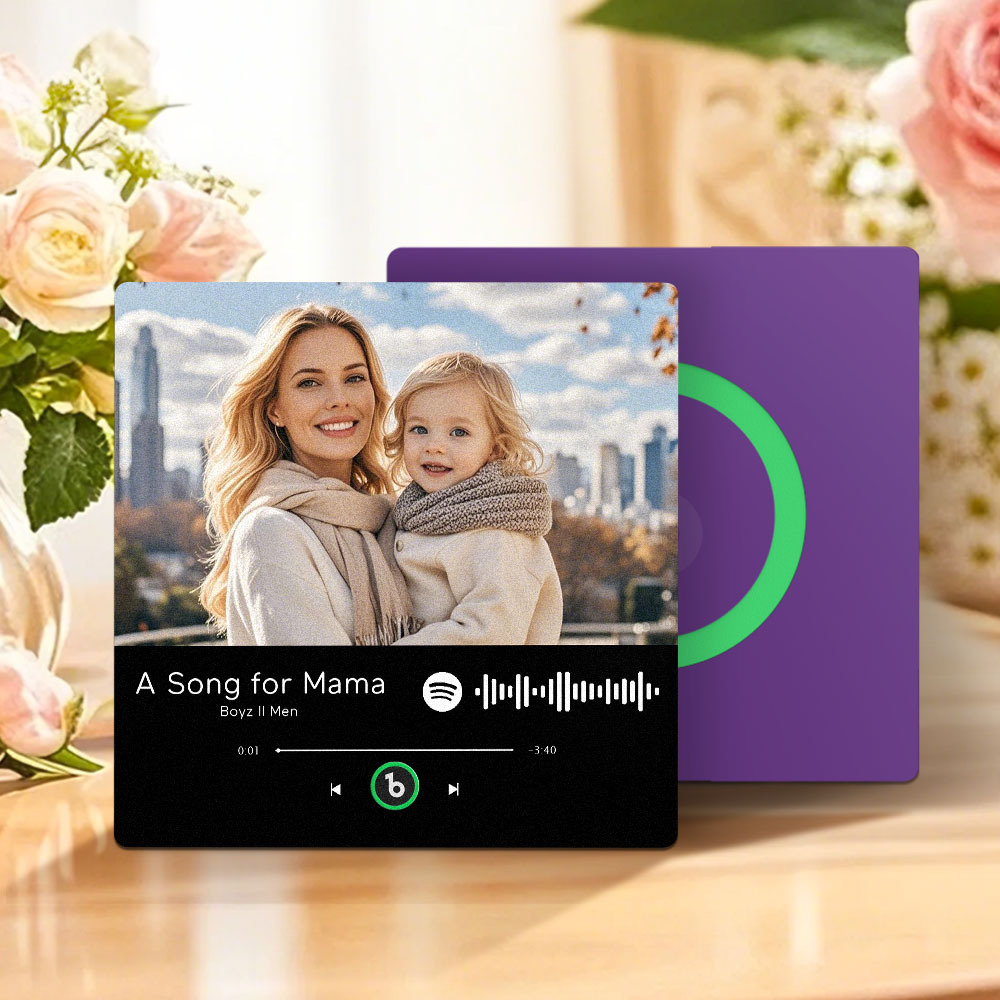 Regalo Per La Festa Della Mamma, Magnete Per Frigorifero Musicale, Nuovo Adesivo Fotografico Da Parete Con Aggiornamento 4.0, Che Riproduce Musica Senza Telefono Cellulare, Stili Multipli, Regalo Per La Mamma - mymoonlampit