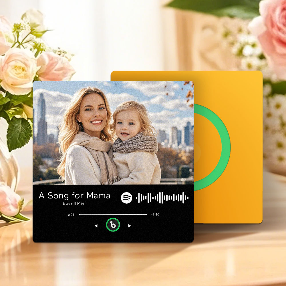 Regalo Per La Festa Della Mamma, Magnete Per Frigorifero Musicale, Nuovo Adesivo Fotografico Da Parete Con Aggiornamento 4.0, Che Riproduce Musica Senza Telefono Cellulare, Stili Multipli, Regalo Per La Mamma - mymoonlampit