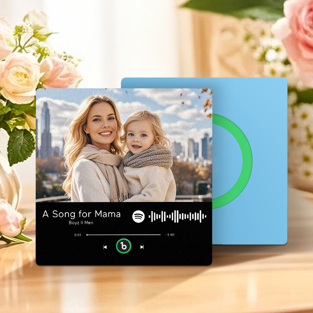 Regalo Per La Festa Della Mamma, Magnete Per Frigorifero Musicale, Nuovo Adesivo Fotografico Da Parete Con Aggiornamento 4.0, Che Riproduce Musica Senza Telefono Cellulare, Stili Multipli, Regalo Per La Mamma - mymoonlampit